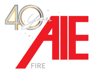 AIE 40 Years logo